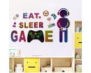 Eat Sleep Game Wall Decal 